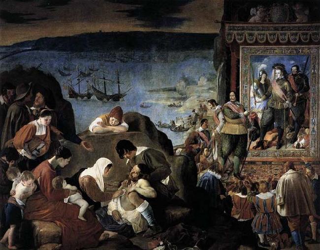 MAINO, Fray Juan Bautista The Recapture of Bahia in 1625 Sweden oil painting art